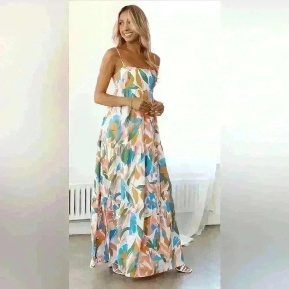 Hello Molly Multicolor Floral Maxi Dress - Picture 2 of 14